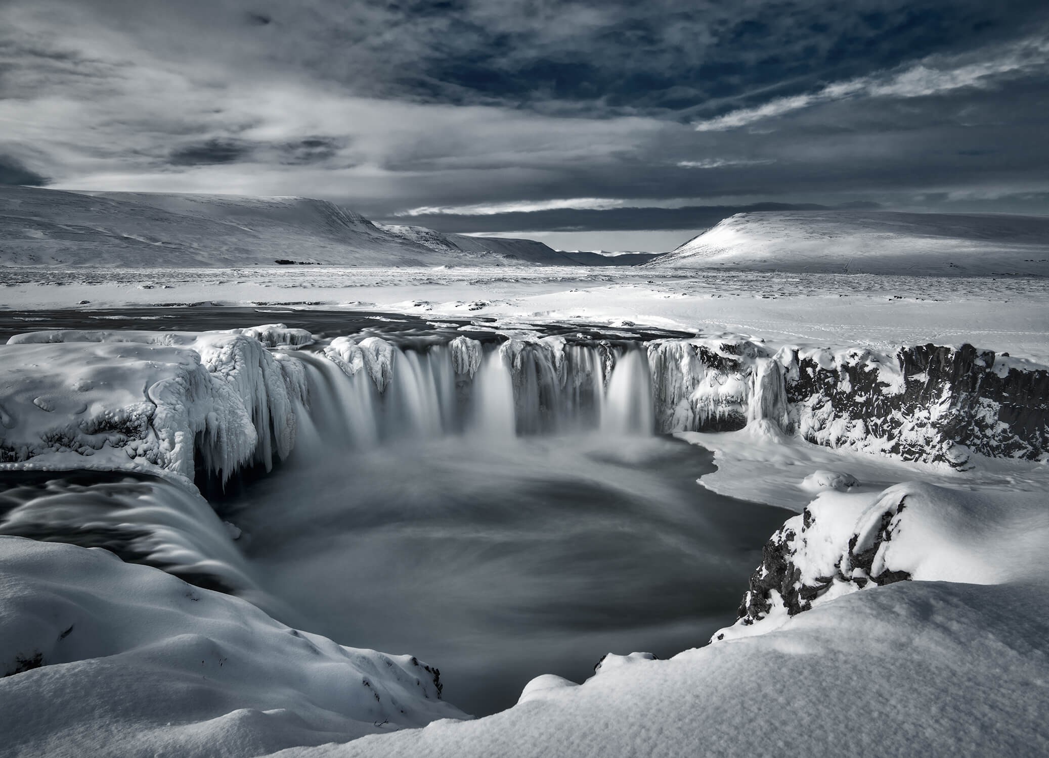 Godafoss in de winter
