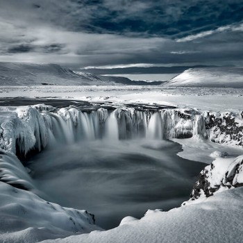 Godafoss in de winter